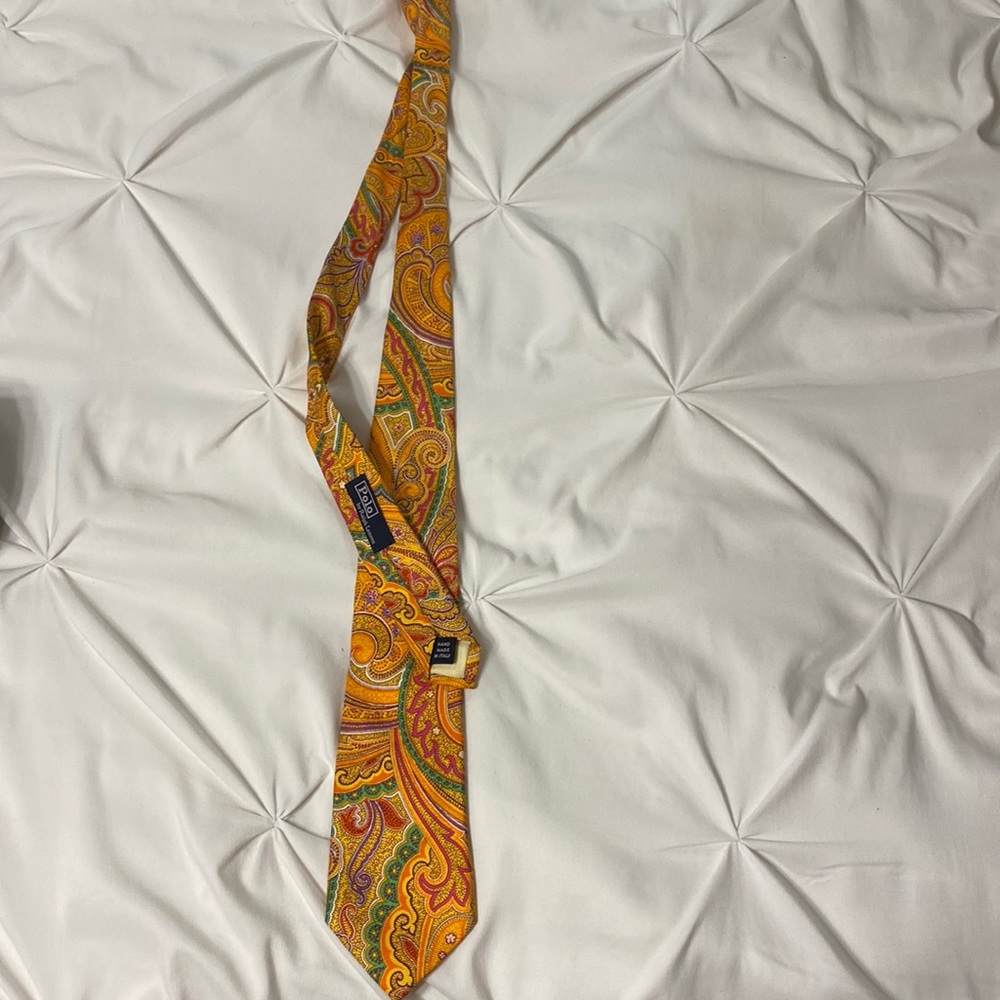 POLO RALPH LAUREN SILK PAISLEY TIE
